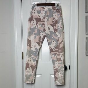 🇮🇹 Gigi Moda Made in Italy Neutral Camo Jogger Pants Stretch Cotton Blend